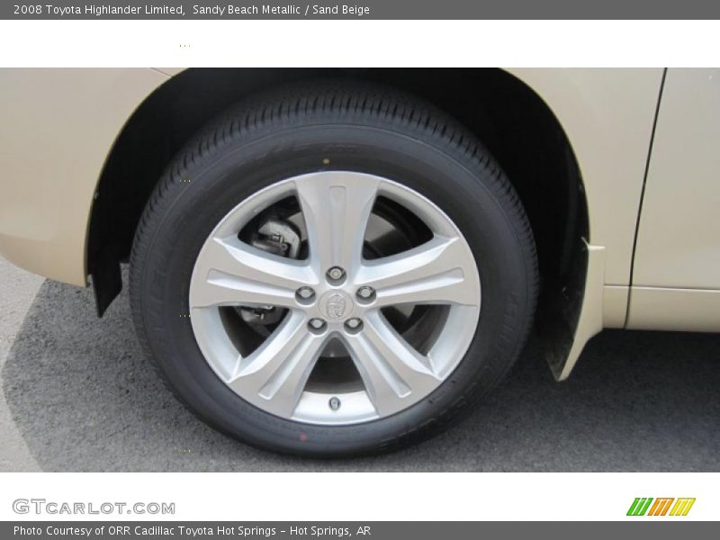 Sandy Beach Metallic / Sand Beige 2008 Toyota Highlander Limited