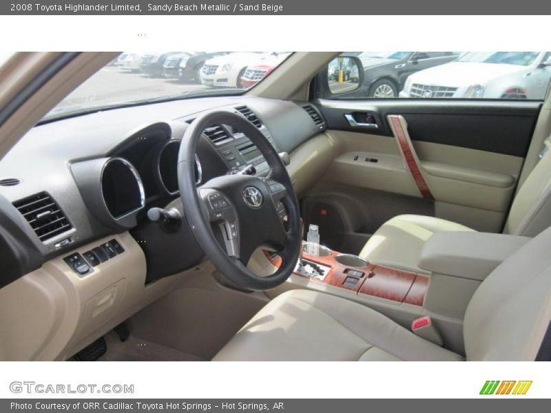 Sandy Beach Metallic / Sand Beige 2008 Toyota Highlander Limited
