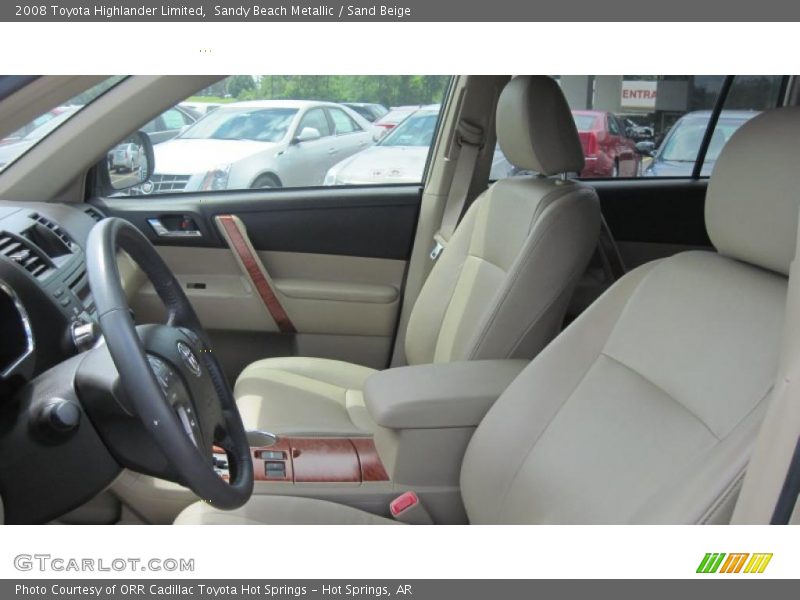 Sandy Beach Metallic / Sand Beige 2008 Toyota Highlander Limited