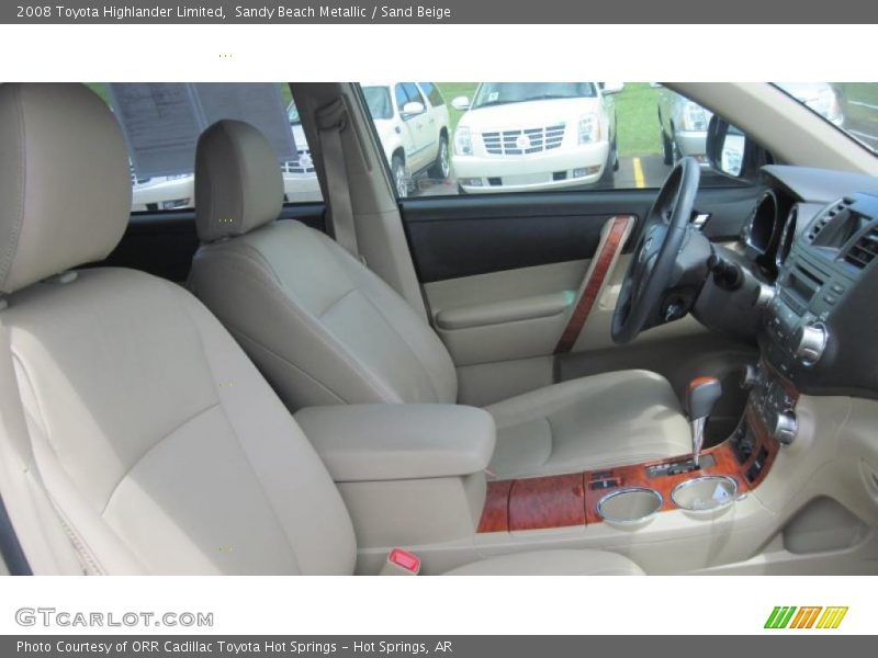 Sandy Beach Metallic / Sand Beige 2008 Toyota Highlander Limited