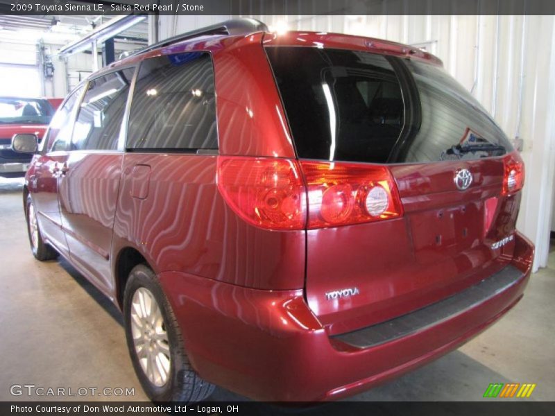 Salsa Red Pearl / Stone 2009 Toyota Sienna LE
