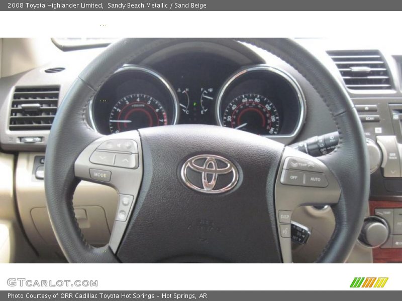 Sandy Beach Metallic / Sand Beige 2008 Toyota Highlander Limited