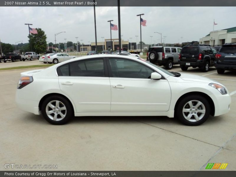 Winter Frost Pearl / Blond 2007 Nissan Altima 2.5 SL