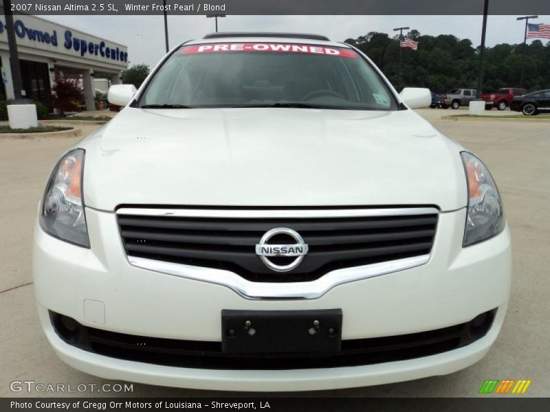 Winter Frost Pearl / Blond 2007 Nissan Altima 2.5 SL