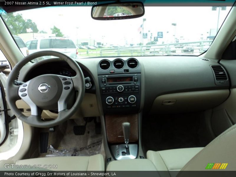 Winter Frost Pearl / Blond 2007 Nissan Altima 2.5 SL