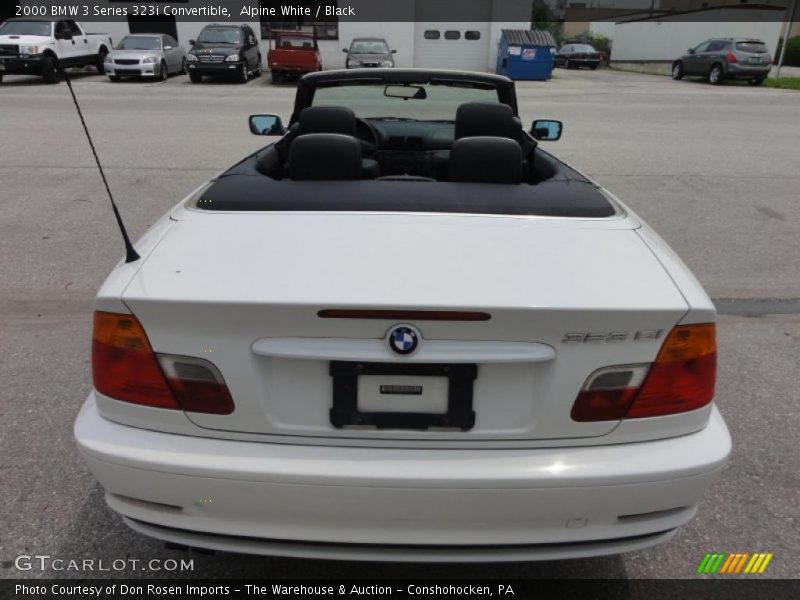 Alpine White / Black 2000 BMW 3 Series 323i Convertible