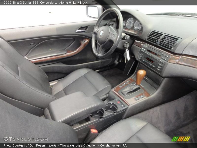 Alpine White / Black 2000 BMW 3 Series 323i Convertible