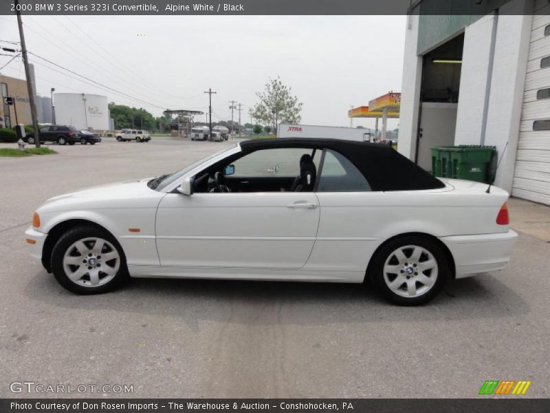 Alpine White / Black 2000 BMW 3 Series 323i Convertible