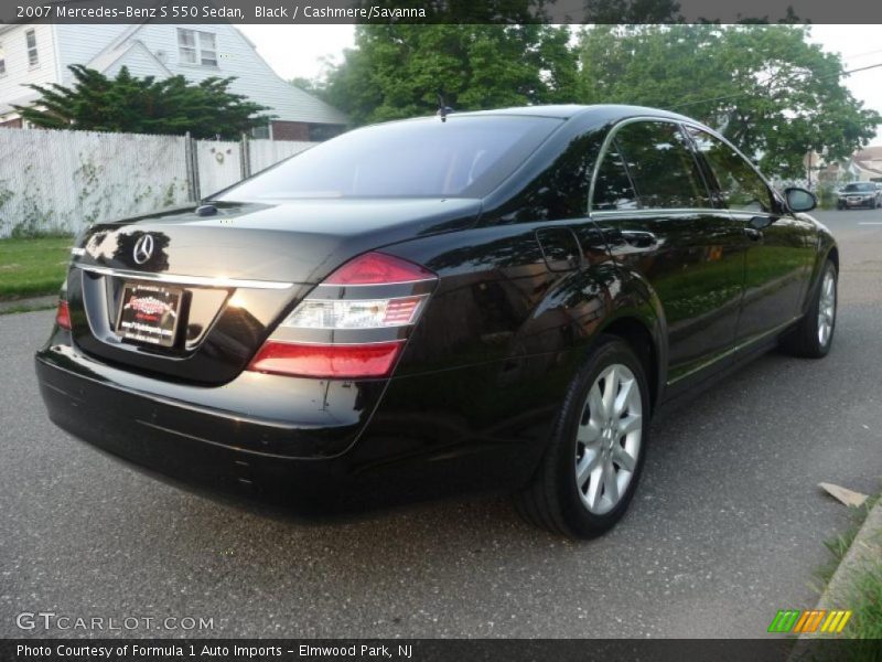 Black / Cashmere/Savanna 2007 Mercedes-Benz S 550 Sedan