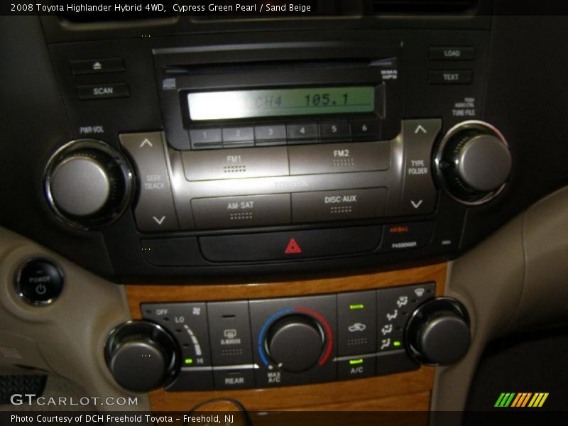 Cypress Green Pearl / Sand Beige 2008 Toyota Highlander Hybrid 4WD