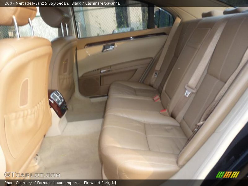 Black / Cashmere/Savanna 2007 Mercedes-Benz S 550 Sedan