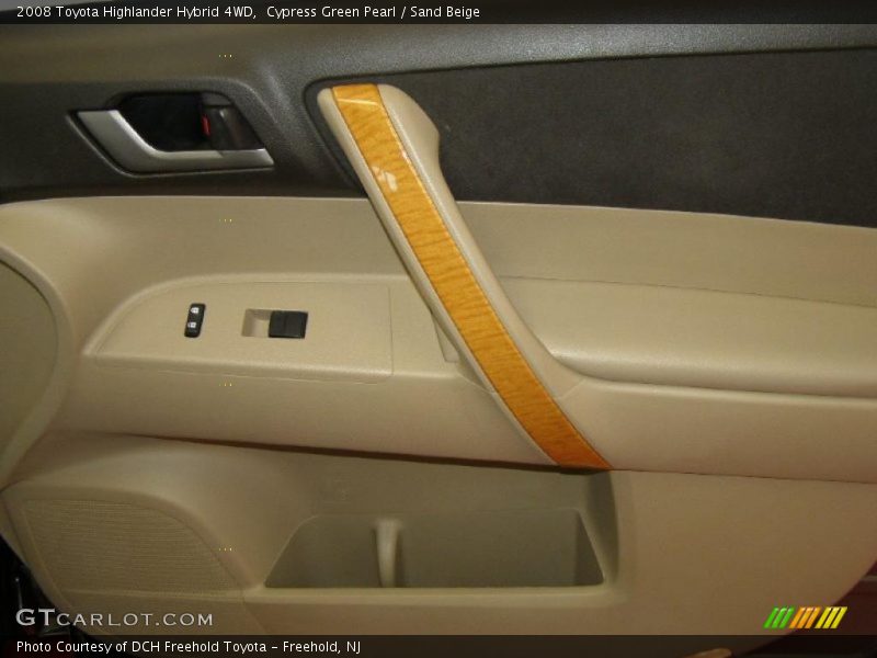Cypress Green Pearl / Sand Beige 2008 Toyota Highlander Hybrid 4WD