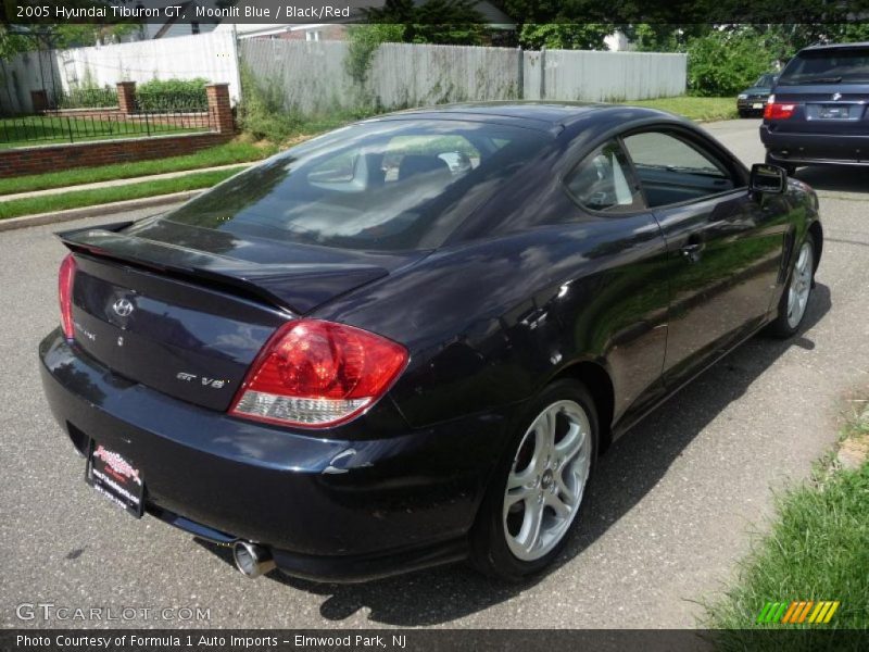Moonlit Blue / Black/Red 2005 Hyundai Tiburon GT
