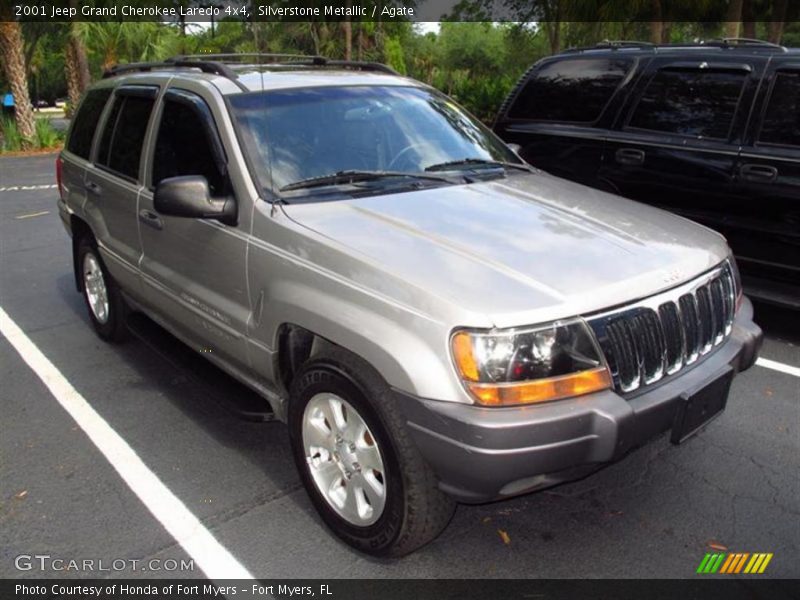 Silverstone Metallic / Agate 2001 Jeep Grand Cherokee Laredo 4x4