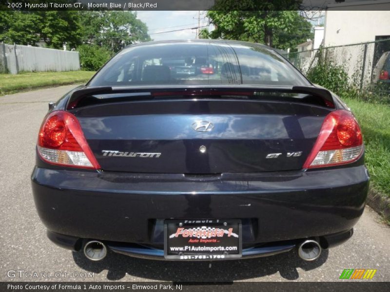 Moonlit Blue / Black/Red 2005 Hyundai Tiburon GT