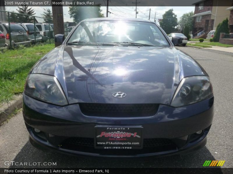 Moonlit Blue / Black/Red 2005 Hyundai Tiburon GT