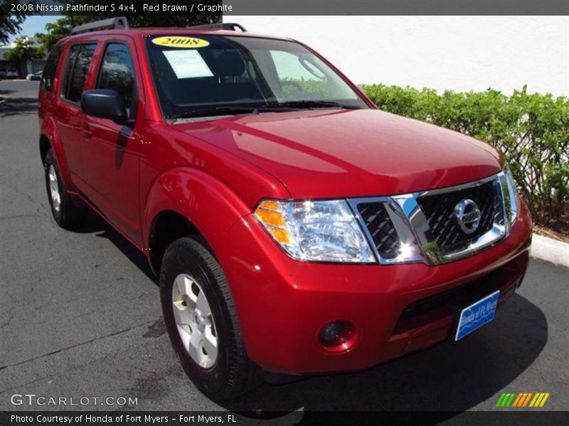 Red Brawn / Graphite 2008 Nissan Pathfinder S 4x4