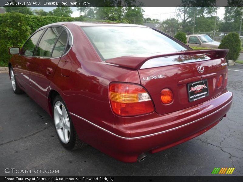 Cinnabar Red Pearl / Ivory 1998 Lexus GS 400