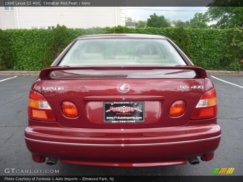 Cinnabar Red Pearl / Ivory 1998 Lexus GS 400