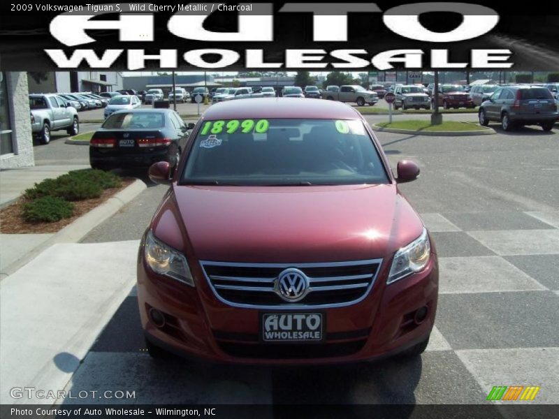 Wild Cherry Metallic / Charcoal 2009 Volkswagen Tiguan S