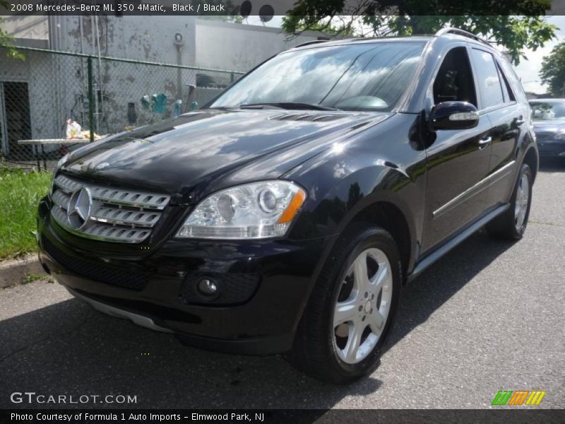 Black / Black 2008 Mercedes-Benz ML 350 4Matic