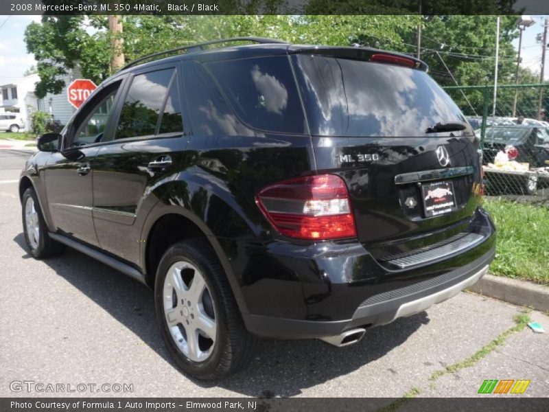 Black / Black 2008 Mercedes-Benz ML 350 4Matic