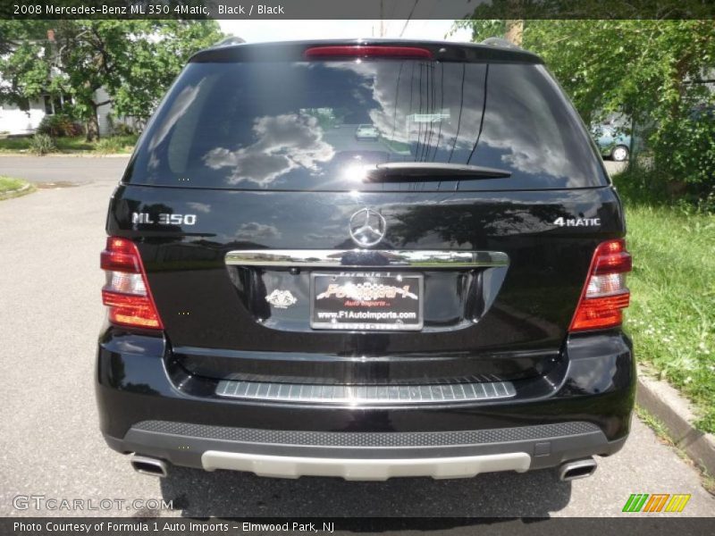 Black / Black 2008 Mercedes-Benz ML 350 4Matic