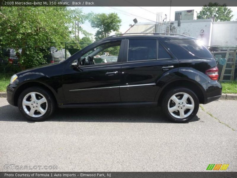 Black / Black 2008 Mercedes-Benz ML 350 4Matic