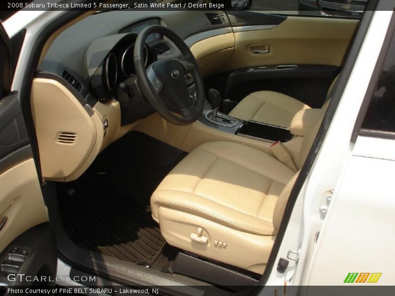 Satin White Pearl / Desert Beige 2008 Subaru Tribeca Limited 5 Passenger