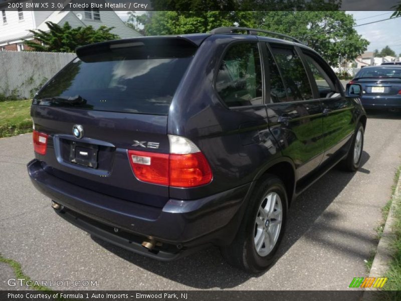 Toledo Blue Metallic / Grey 2005 BMW X5 3.0i