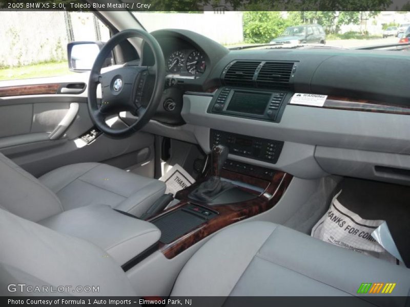 Toledo Blue Metallic / Grey 2005 BMW X5 3.0i