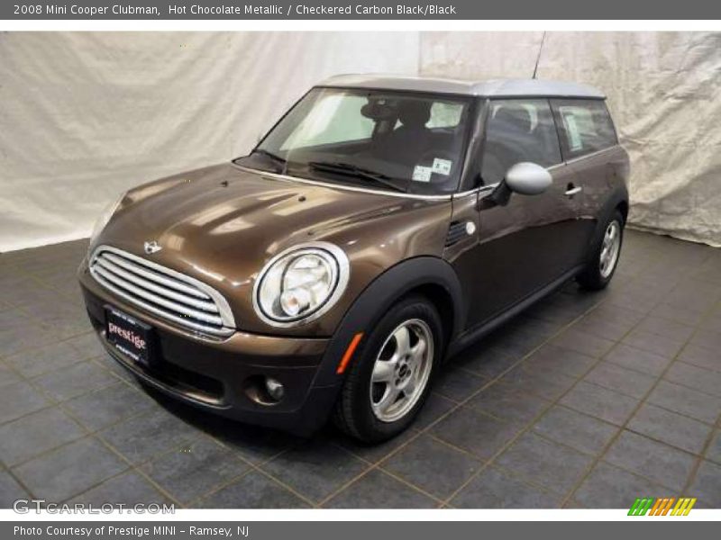 Hot Chocolate Metallic / Checkered Carbon Black/Black 2008 Mini Cooper Clubman