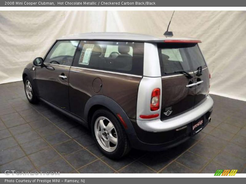Hot Chocolate Metallic / Checkered Carbon Black/Black 2008 Mini Cooper Clubman