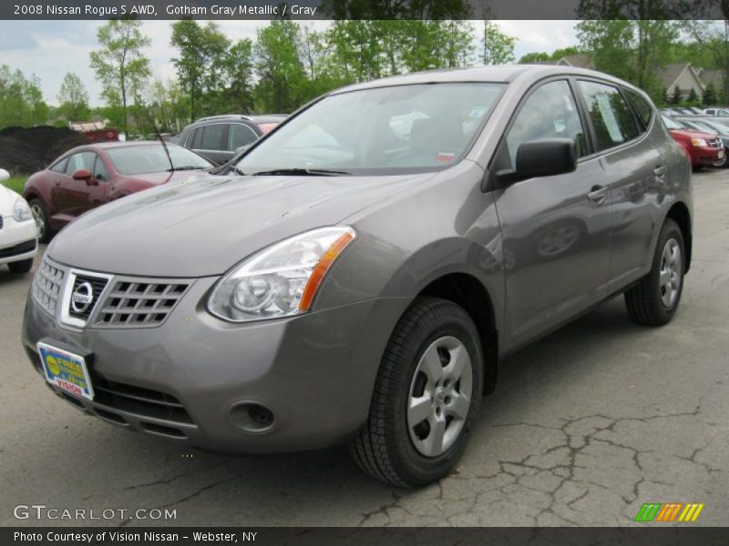 Gotham Gray Metallic / Gray 2008 Nissan Rogue S AWD