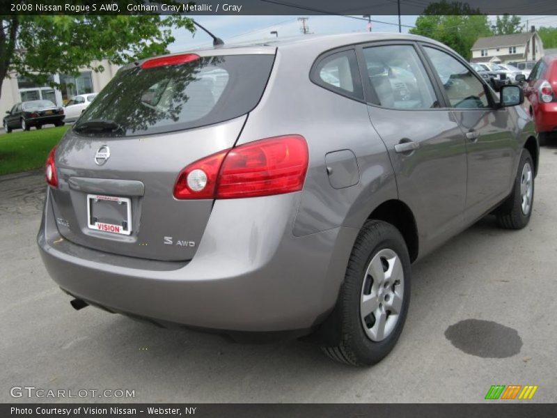 Gotham Gray Metallic / Gray 2008 Nissan Rogue S AWD