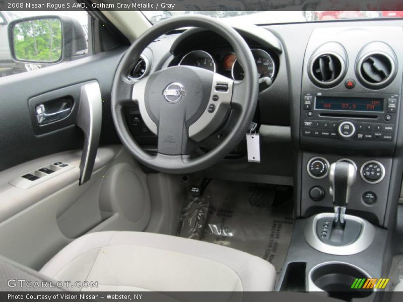 Gotham Gray Metallic / Gray 2008 Nissan Rogue S AWD