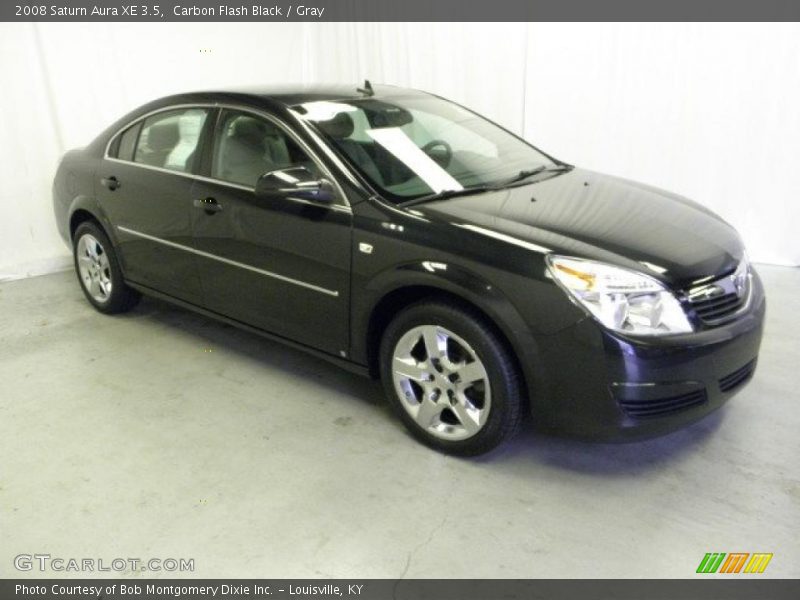 Carbon Flash Black / Gray 2008 Saturn Aura XE 3.5