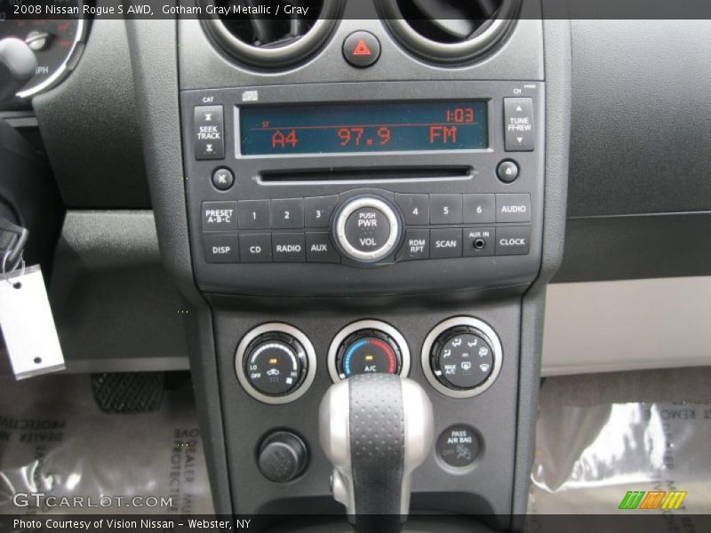 Gotham Gray Metallic / Gray 2008 Nissan Rogue S AWD