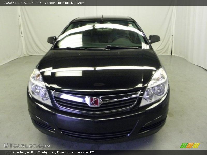 Carbon Flash Black / Gray 2008 Saturn Aura XE 3.5
