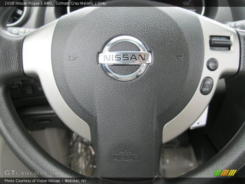 Gotham Gray Metallic / Gray 2008 Nissan Rogue S AWD