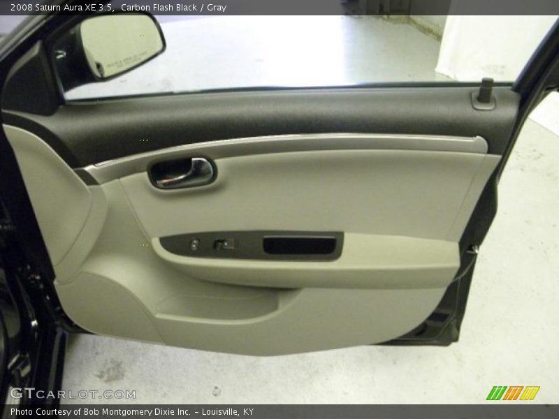 Carbon Flash Black / Gray 2008 Saturn Aura XE 3.5