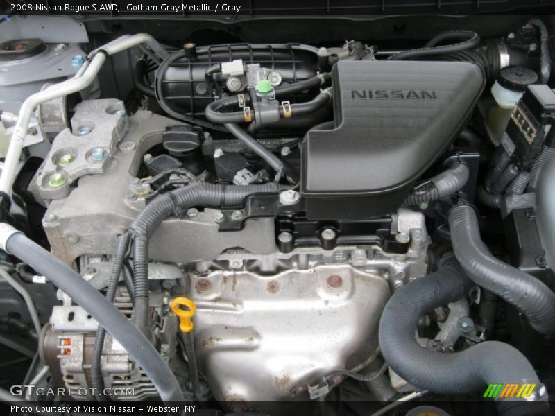 Gotham Gray Metallic / Gray 2008 Nissan Rogue S AWD