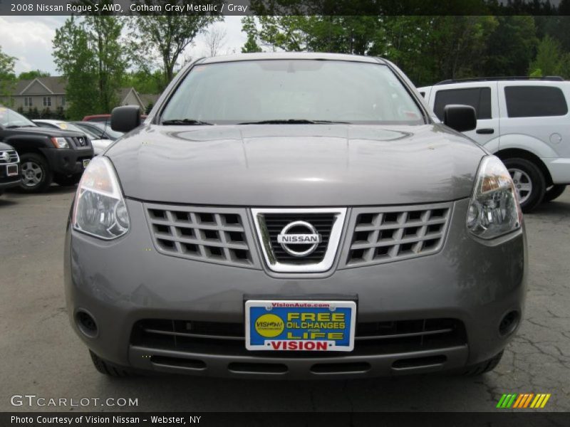 Gotham Gray Metallic / Gray 2008 Nissan Rogue S AWD