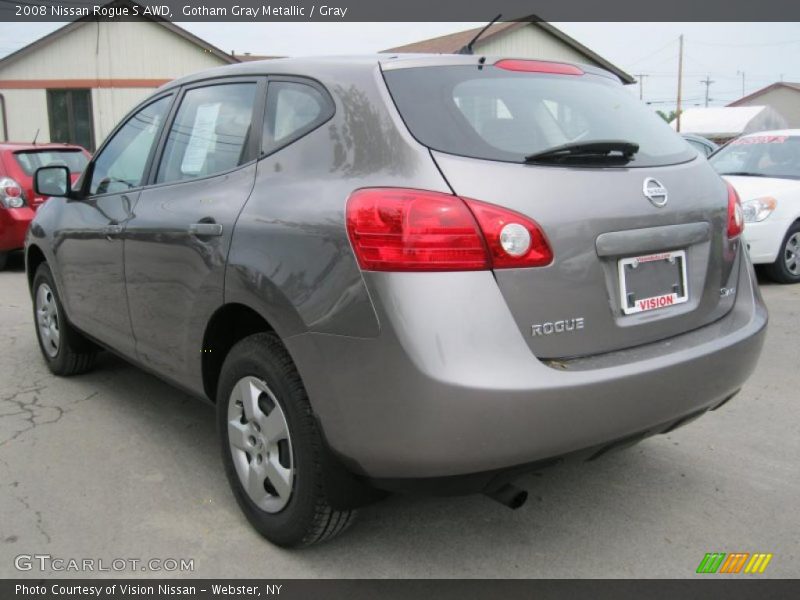 Gotham Gray Metallic / Gray 2008 Nissan Rogue S AWD