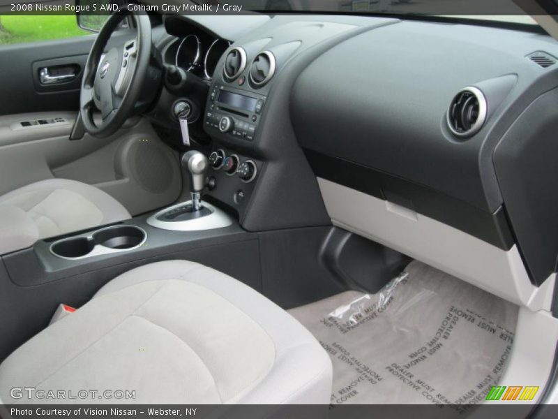 Gotham Gray Metallic / Gray 2008 Nissan Rogue S AWD