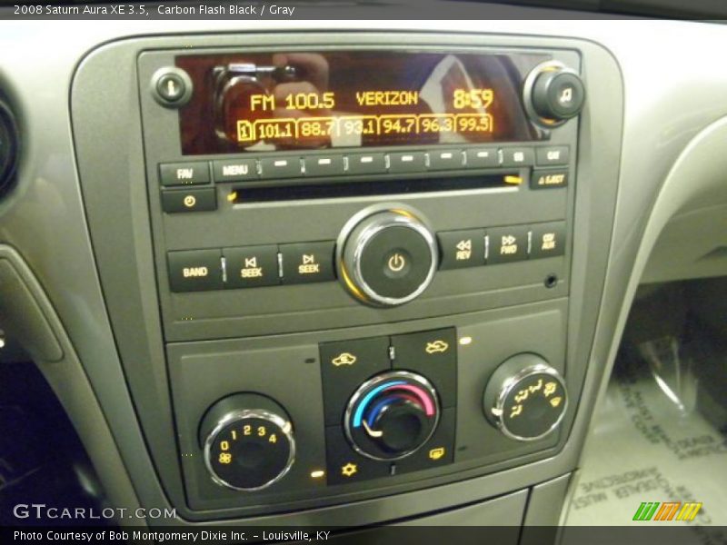 Carbon Flash Black / Gray 2008 Saturn Aura XE 3.5