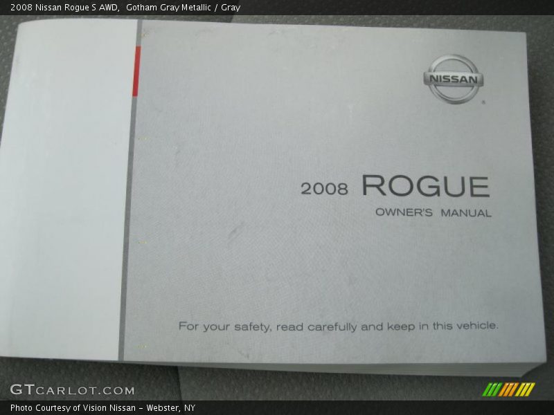 Gotham Gray Metallic / Gray 2008 Nissan Rogue S AWD