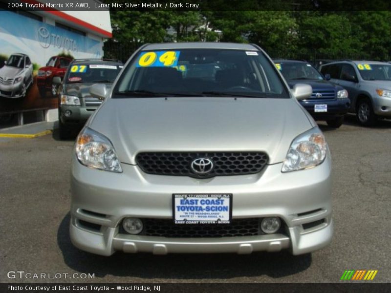 Lunar Mist Silver Metallic / Dark Gray 2004 Toyota Matrix XR AWD