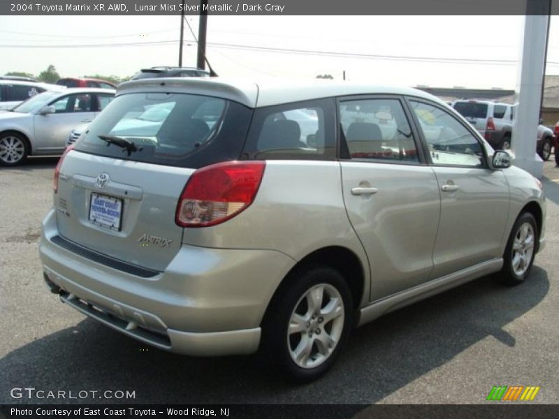 Lunar Mist Silver Metallic / Dark Gray 2004 Toyota Matrix XR AWD