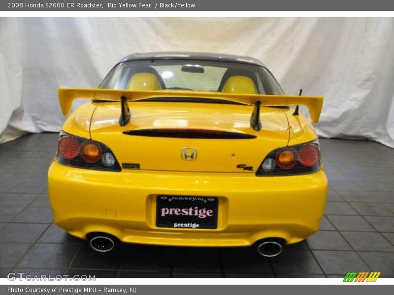 Rio Yellow Pearl / Black/Yellow 2008 Honda S2000 CR Roadster